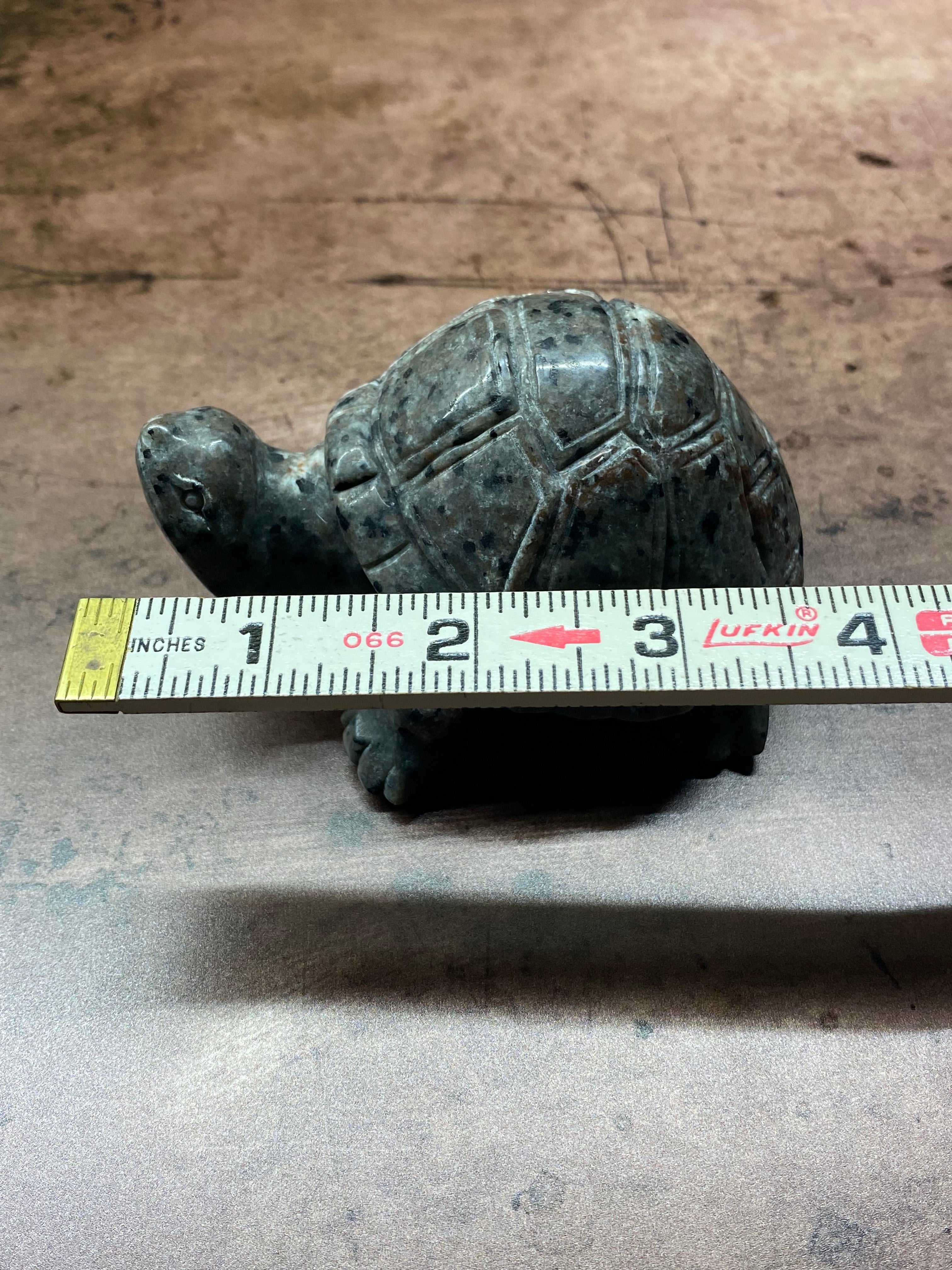 Glow Rock Turtle Carving