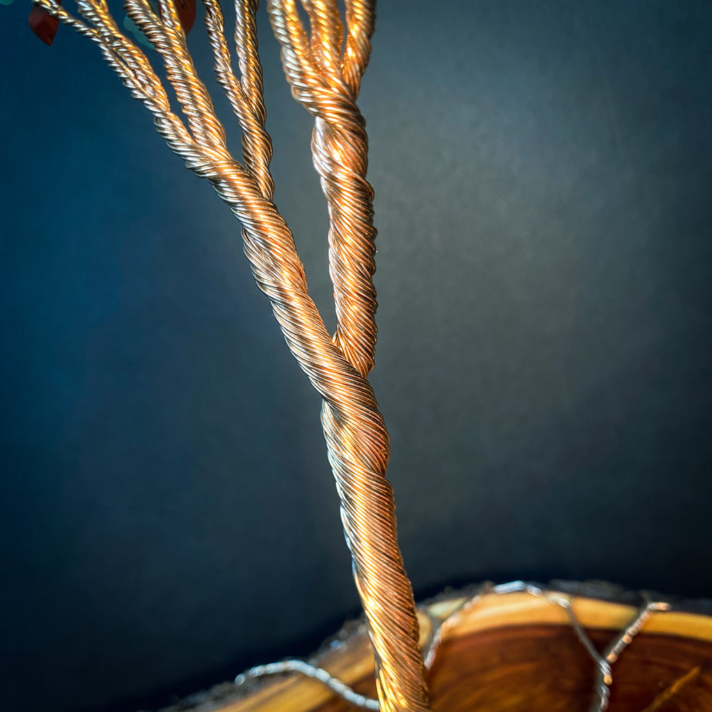 Amazonite and Jasper Wire Tree