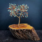 Amazonite and Jasper Wire Tree