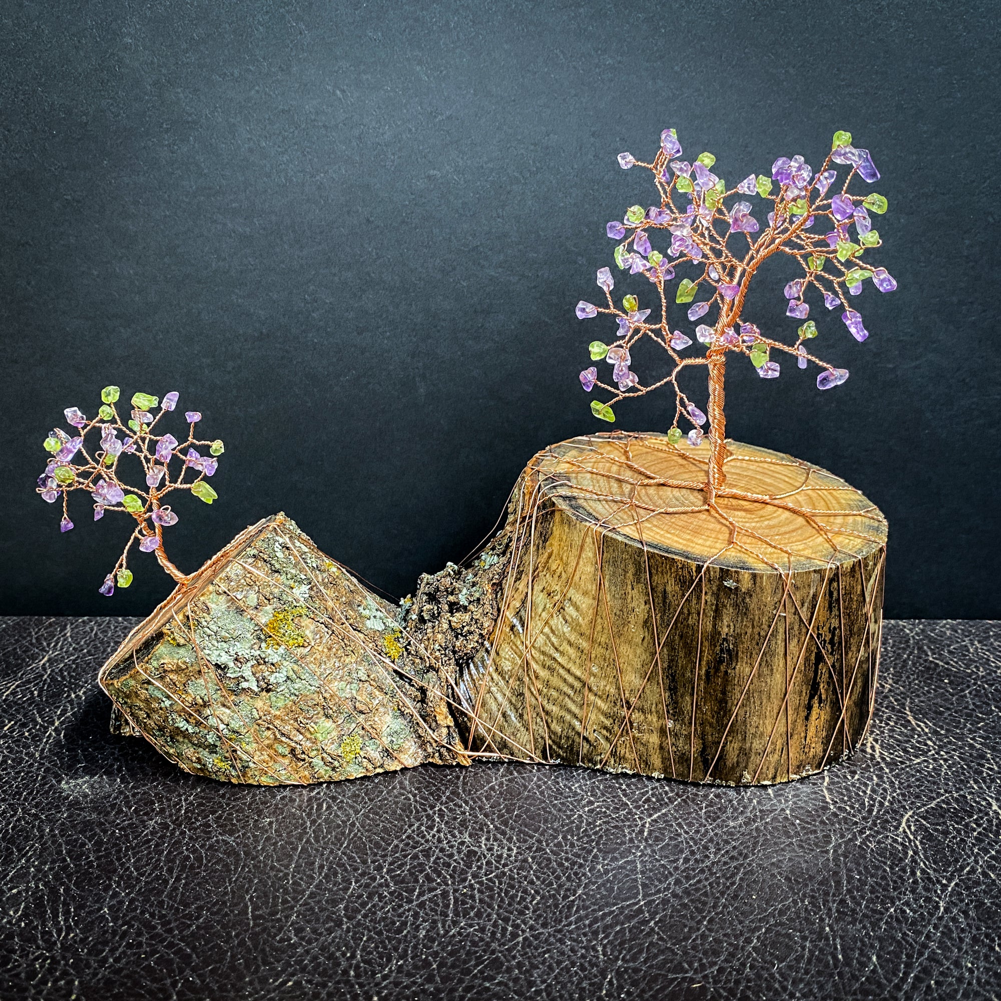 Amethyst Peridot Wire Tree