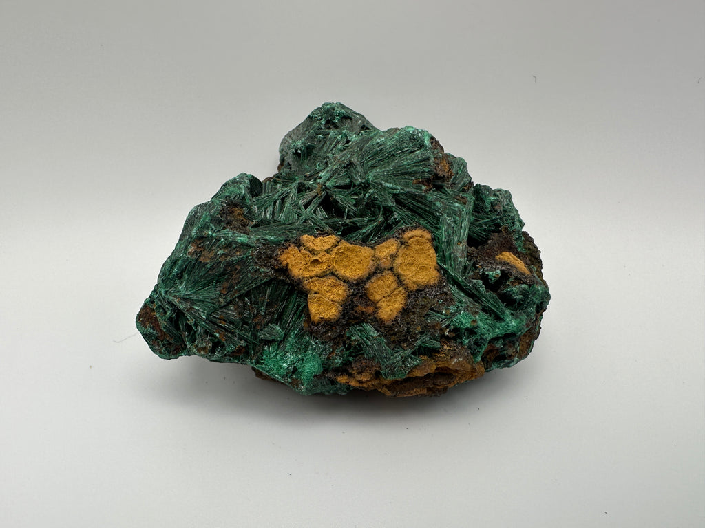 Raw Fiber Malachite Specimen