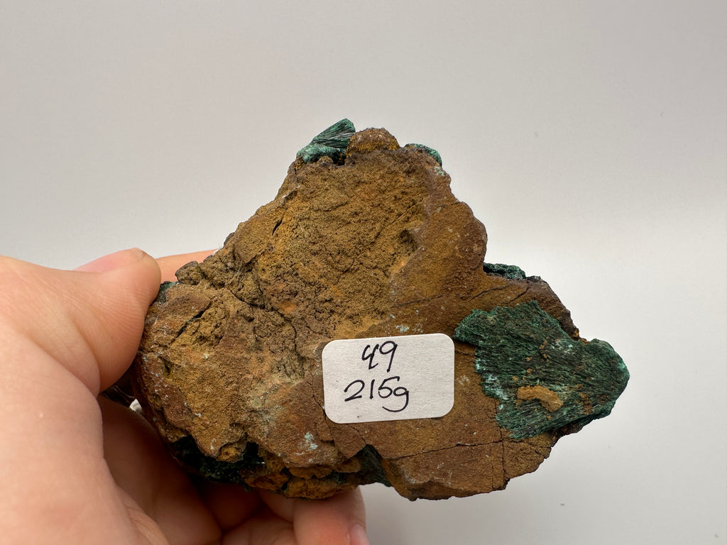 Raw Fiber Malachite Specimen