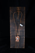 Moonstone on Copper Plated Oak Pendent