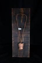 Moonstone on Copper Plated Oak Pendent